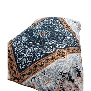 Merinos Fashion Çift Kişilik Vizon Battaniye (200x240)-Azul Petrol