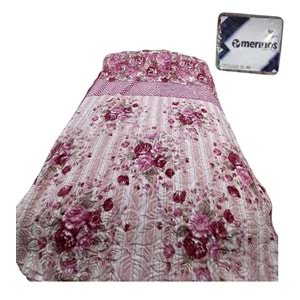 Merinos Fashion Tek Kişilik Vizon Battaniye (155x215)-Rose Gül Kurusu