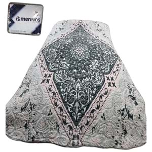 Merinos Fashion Tek Kişilik Vizon Battaniye (155x215)-Rumba Gri