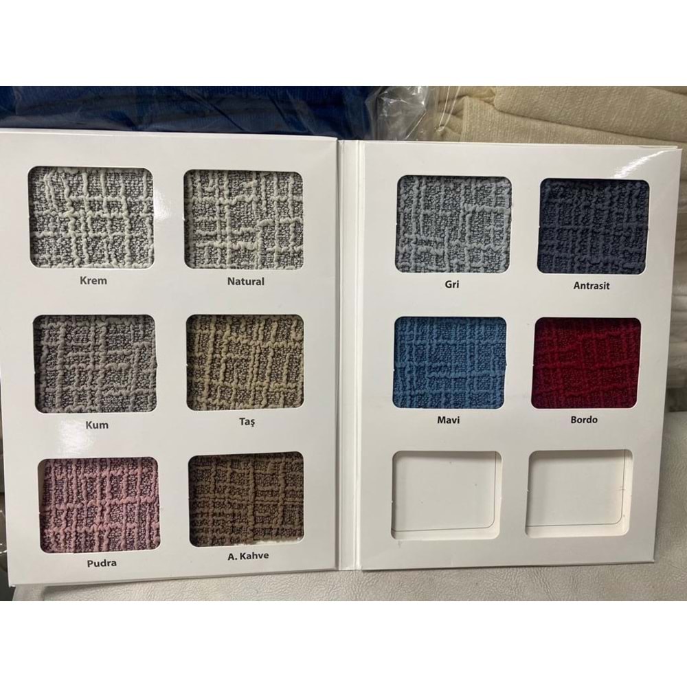 Arlisa jakarlı Kare Cizgili Streçh Maksi Çekyat Koltuk Örtüsü 3+3 Gri