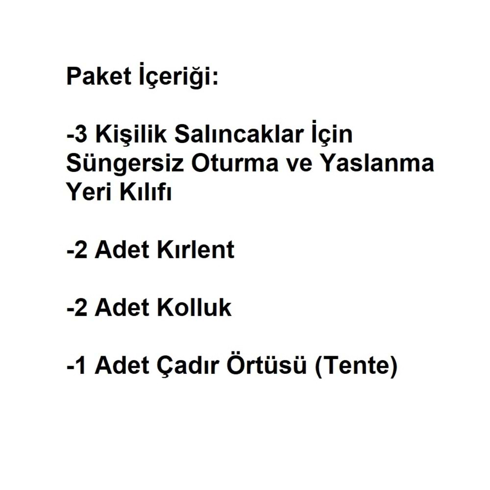 Mandaş Süngersiz 3 Kişilik Salıncak Minder Seti (Pamuklu Kumaş)-İngiliz Gülü Pembe