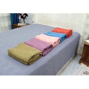Şaheser %100 Pamuk Çift Kişilik Pike 240x220 (Tek Pike)-Bej