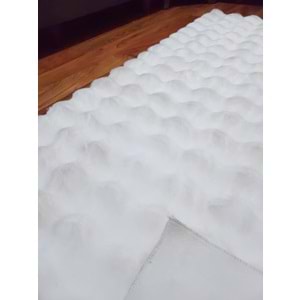 Mandaş Tekstil Lüks Peluş Tavşan Tüyü Post Halı M2 (A+ Kalite)-Özel Ebat