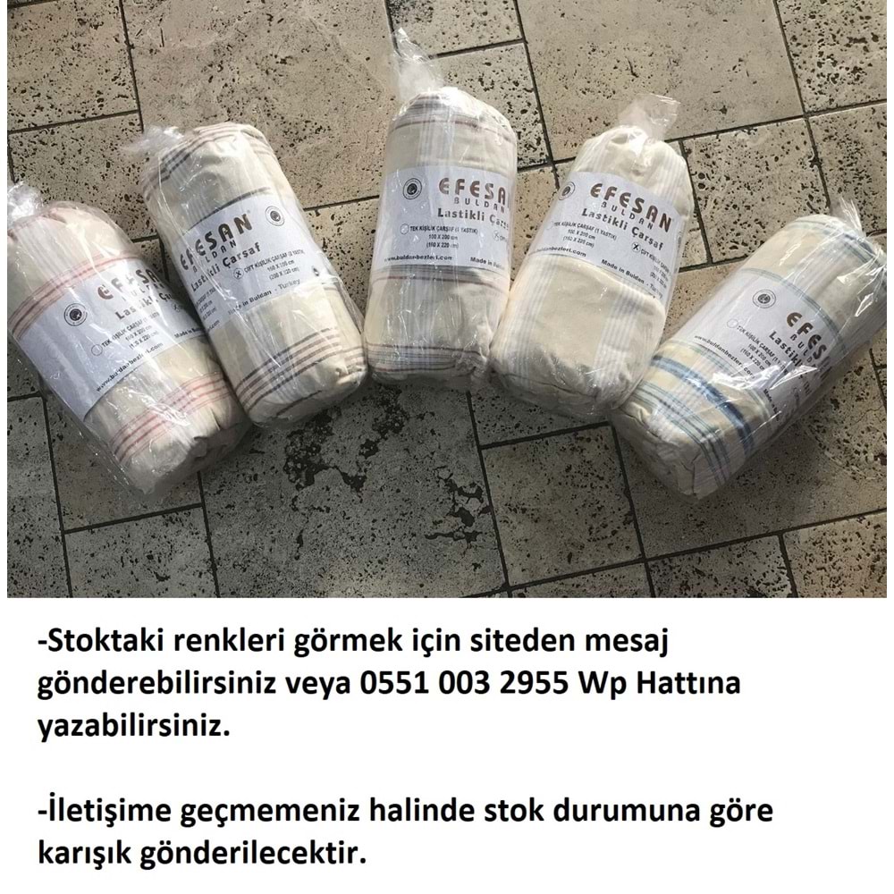 Buldan Bezi Fitted Lastikli Çift Kişilik Çarşaf Seti (160x200)-Naturel