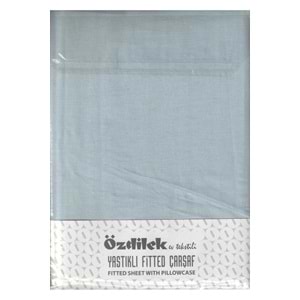 Özdilek Fitted Lastikli Battal Çift Kişilik Çarşaf Seti (180x200)-AQUA