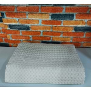 Şaheser %100 Pamuk Çift Kişilik Pike 240x220 (Tek Pike)-Sütlü Kahve