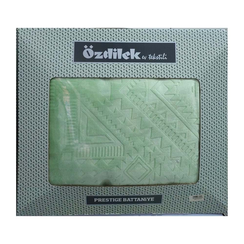 Özdilek Prestige Kalın Embos Çift Kişilik Battaniye (220x240)-A.Yeşil