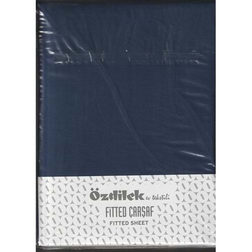 Özdilek Colourist Fitted Lastikli Battal Çift Kişilik Çarşaf Seti (180x200)-İndigo