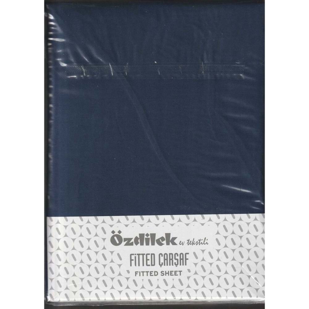 Özdilek Colourist Fitted Lastikli Battal Çift Kişilik Çarşaf Seti (180x200)-İndigo