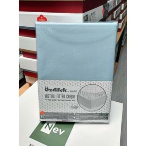 Özdilek Colourist Fitted Lastikli Tek Kişilik Çarşaf Seti (100x200)-Aqua