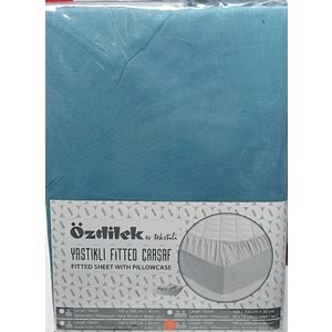 Özdilek Colourist Fitted Lastikli Tek Kişilik Battal Çarşaf Seti (120x200)-Maldiv