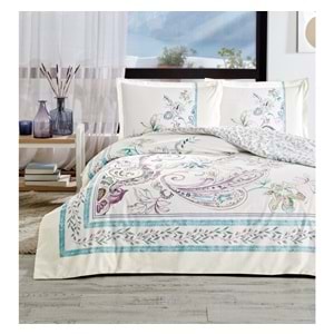 Özdilek Ranforce Çift Kişilik Nevresim Takımı-Flor Bohemia Lila