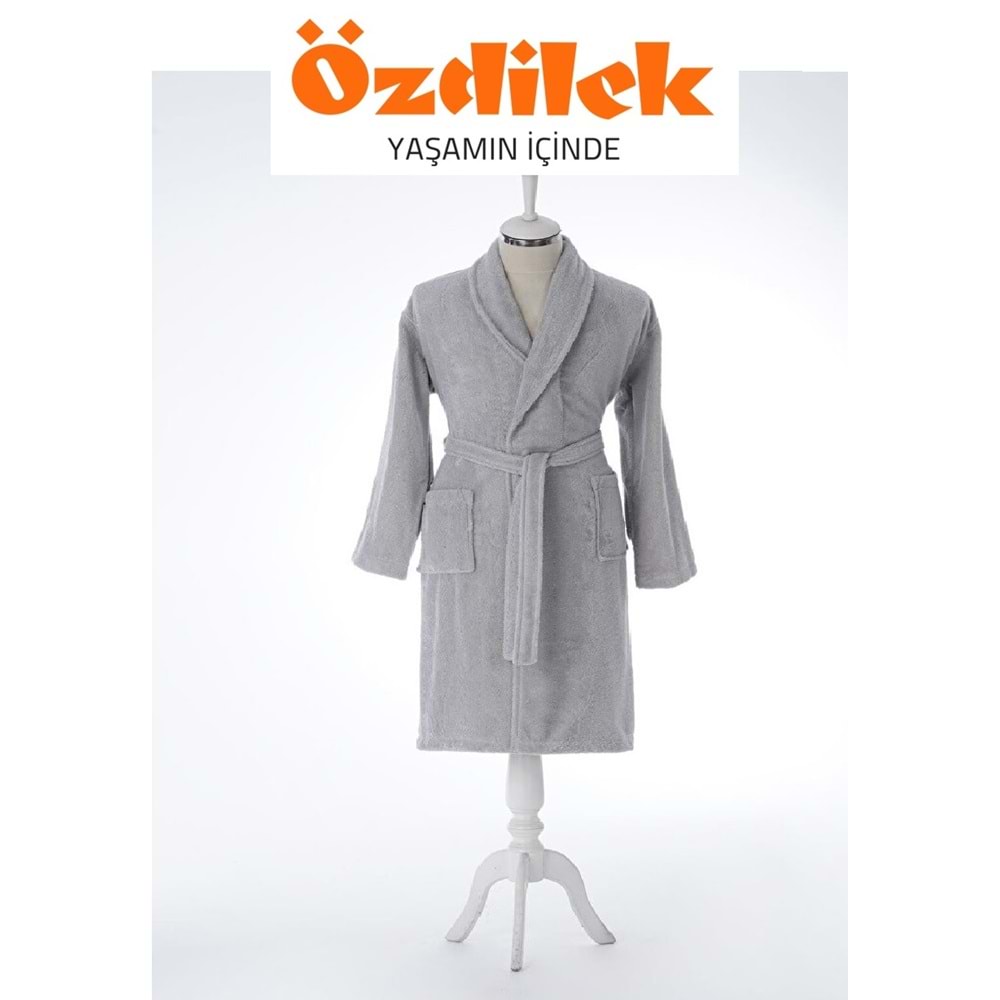 Özdilek Tek Bornoz Şalyaka-Colourist Gri (XXL Beden)