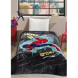 Özdilek Lisanslı Tek Kişilik Çocuk Battaniye (155x215)-Spiderman Hero