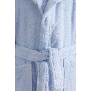 Özdilek Ashley Kapüşonlu Bambu Çocuk Bornozu 3/4 Yaş-Mavi