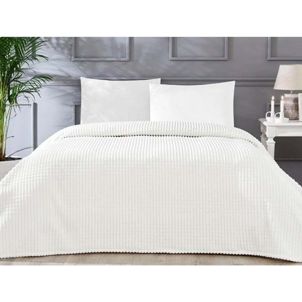 Özdilek Modern Line Tek Kişilik Battaniye Seti (150x220)-Piramit Kemik
