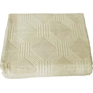 Özdilek Trendy Embos Çift Kişilik Battaniye(220x240)-Art Deco Bej