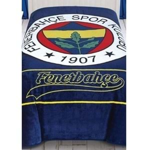 Taç Taraftar Lisanslı Tek Kişilik Battaniye (160x220)-FENERBAHÇE STRIPED