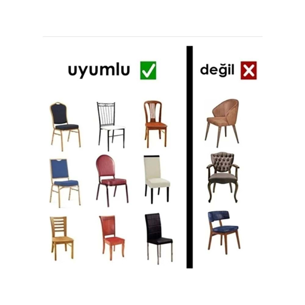 MANDAŞ Jakarli Sandalye Örtüsü şal Desen ( 6 adet )mürdüm
