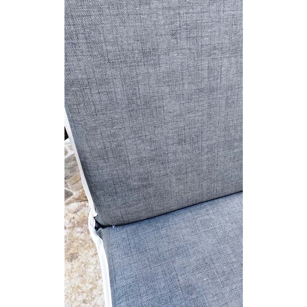 1 Adet Komutan Arkalıklı Sandalye Minderi, Extra Kalın (Kalınlık 5cm)-Haki