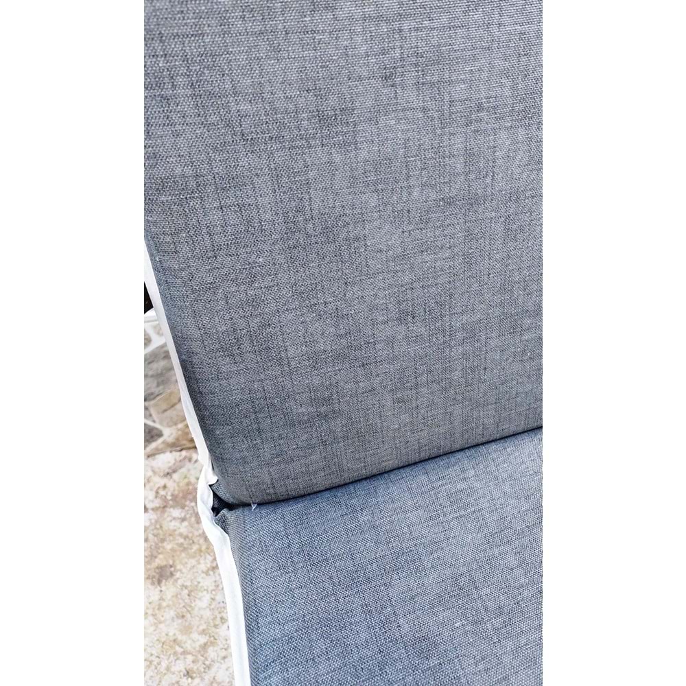 6 Adet Komutan Arkalıklı Sandalye Minderi, Extra Kalın (Kalınlık 5cm)-Haki