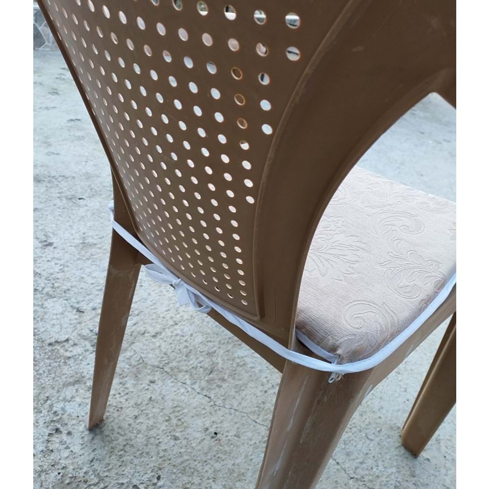 1 Adet Klasik Tek Alt Sandalye Minderi (Kalınlık 3,5cm)-Milenyum S.Kahve