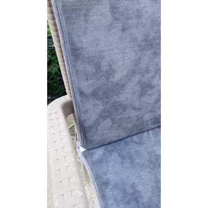 6 Adet Komutan Arkalıklı Sandalye Minderi, Extra Kalın (Kalınlık 5cm)-K.Gri