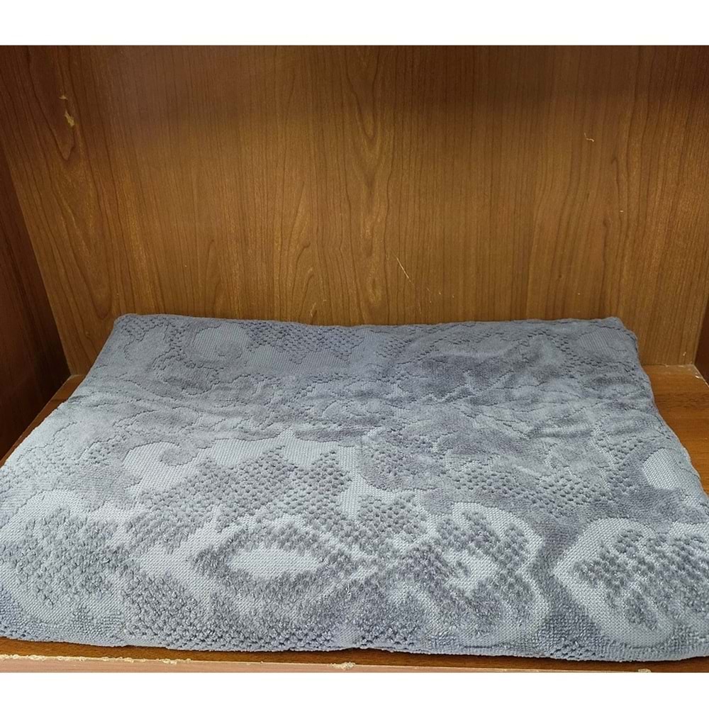 Özdilek Kadife Pamuk Büyük Boy Banyo Havlusu (90x150)-Curve Antrasit