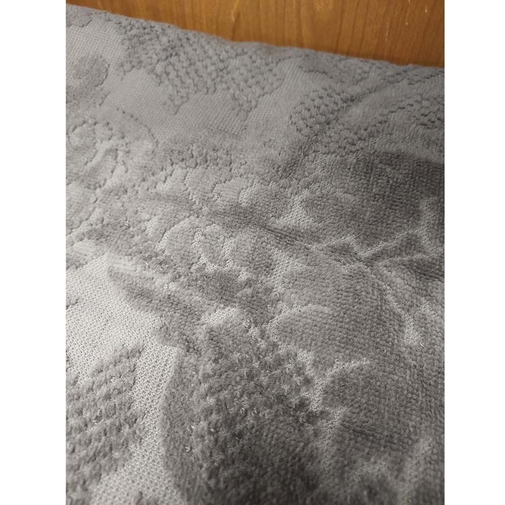 Özdilek Kadife Pamuk Büyük Boy Banyo Havlusu (90x150)-Curve Antrasit