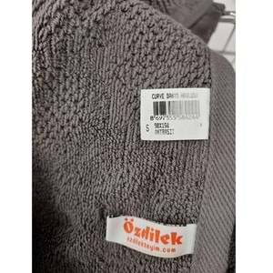 Özdilek Kadife Pamuk Büyük Boy Banyo Havlusu (90x150)-Curve Antrasit