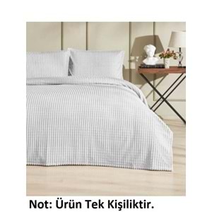 Merinos Modern Line Tek Kişilik Battaniye Seti (150x220)-Gri