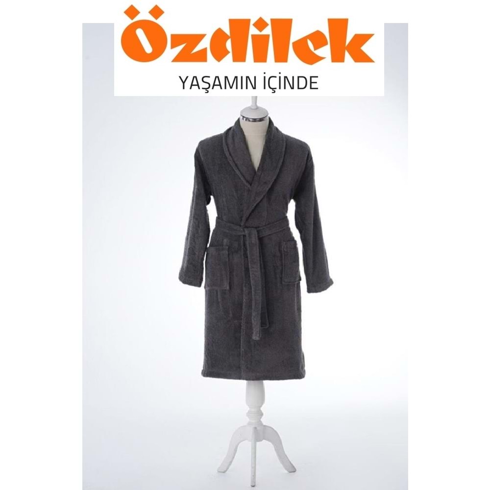 Özdilek Tek Bornoz Şalyaka-Colourist Antrasit (XXL Beden)