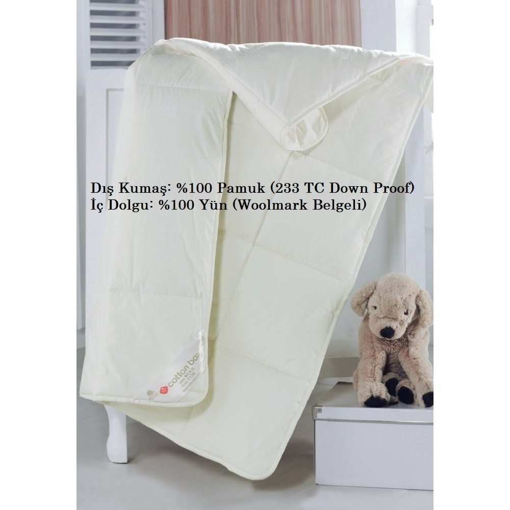 Cotton Box Bebek %100 Yün Yorgan (95x145)