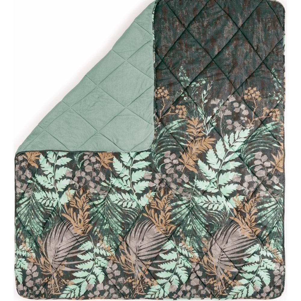 Cotton Box Velvet Çift Kişilik Yorgan Clorasa Mint 195*215