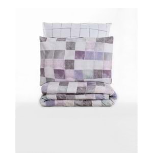 Cotton Box Rnf Minimal çift Kişilik Nevresim Takımı lastikli çarşaf Mora G kurusu