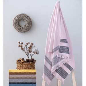 Cotton Box -Pudra- Twins Bukle Plaj Havlusu (75x150)