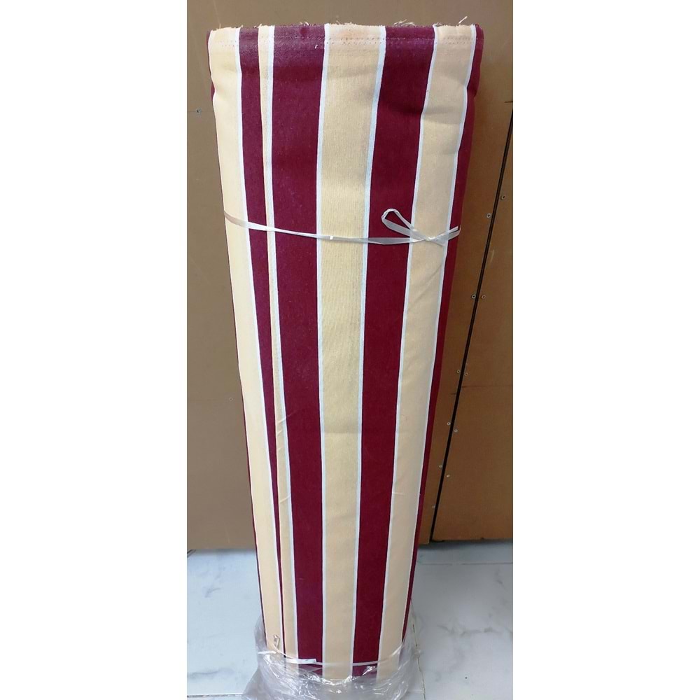 Balkon Perdesi Branda Kumaşı Metrelik (En 240cm)-Bordo Krem