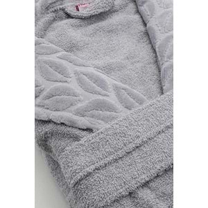 Nurpak Battal Boy Tek Bornoz Şalyaka-Hazal Gri (Beden 2XL-3XL)