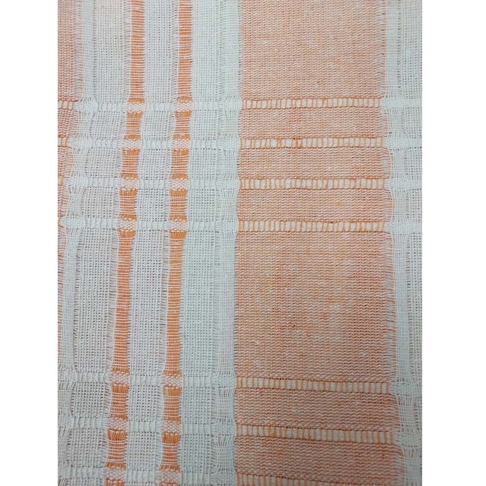 Buldan Pamuklu Kolsuz Koltuk Örtüsü (180x220)-Turuncu Krem