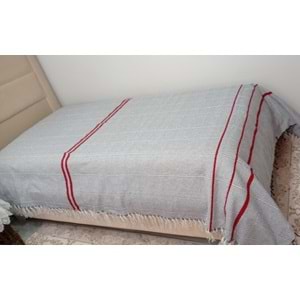 Romanza El Dokuma Tek Kişilik Yatak Örtüsü 160*260 Gri