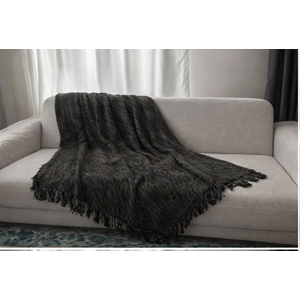 Mandaş el dokuma Yeni Nesil koltuk şalı 170*170 2 li pk siyah