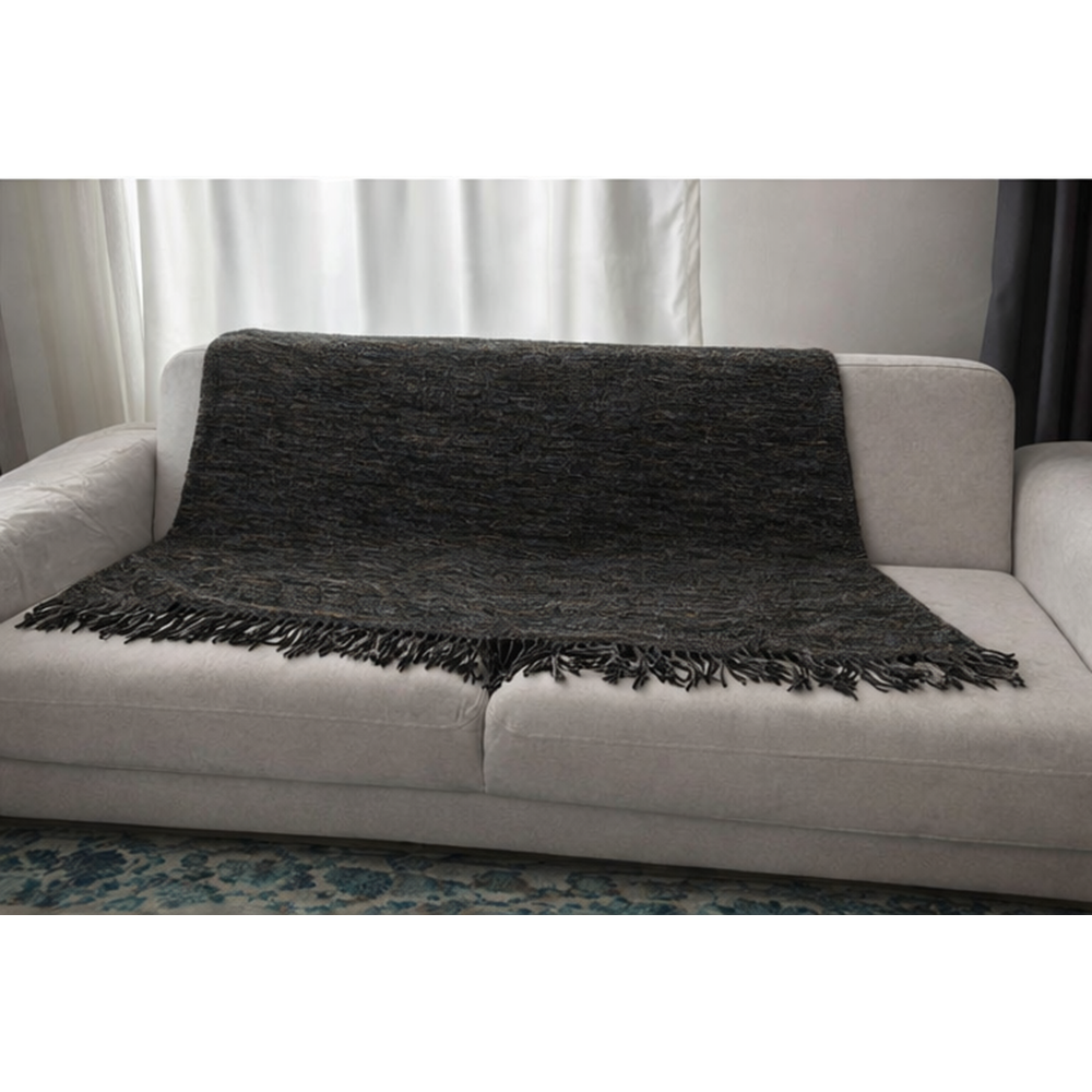 Mandaş el dokuma Yeni Nesil koltuk şalı 170*170 2 li pk siyah