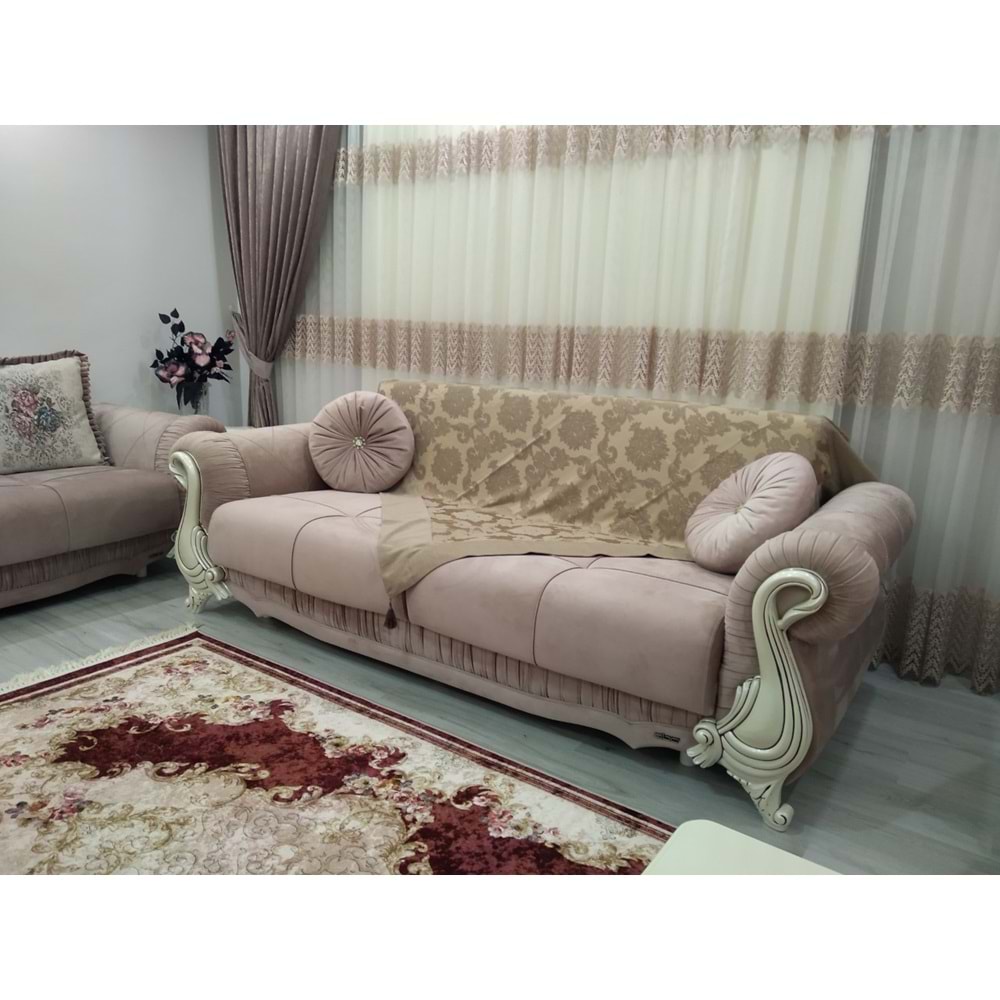 Mandaş Milanyum Koltuk Şalı 170*170 Kahve