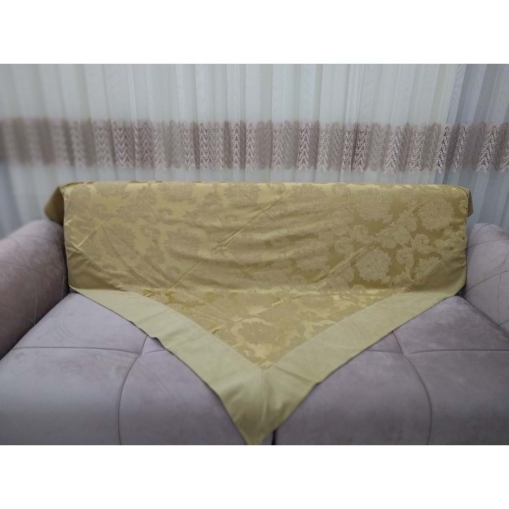 Mandaş Milanyum Koltuk Şalı 170*170 Gold