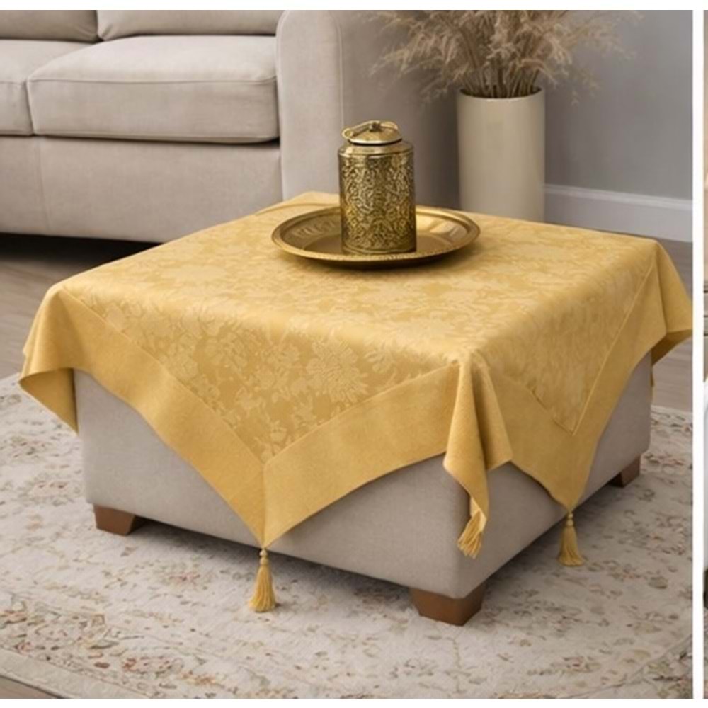 Mandaş Milanyum Koltuk Şalı 170*170 Gold