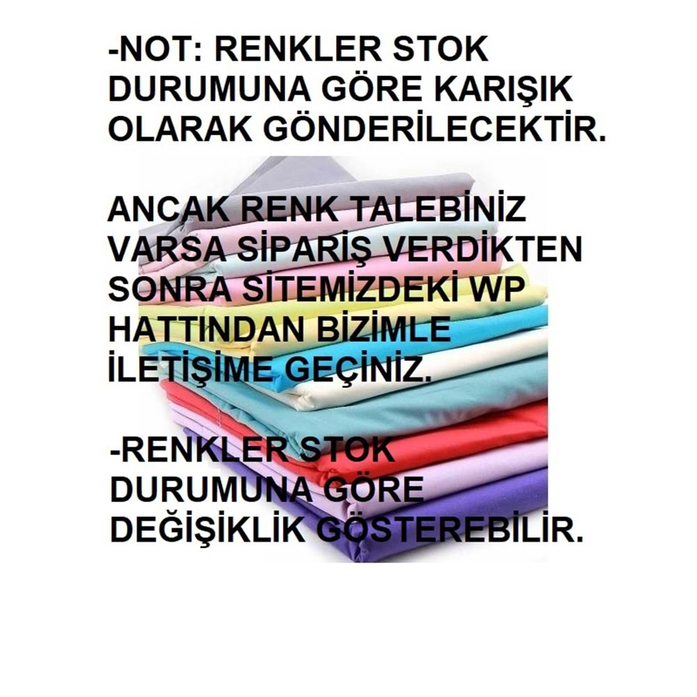 Weekend Home Düz Renk 2li Ranforce %100 Pamuk Yastık Kılıfı (50x70)-Asorti