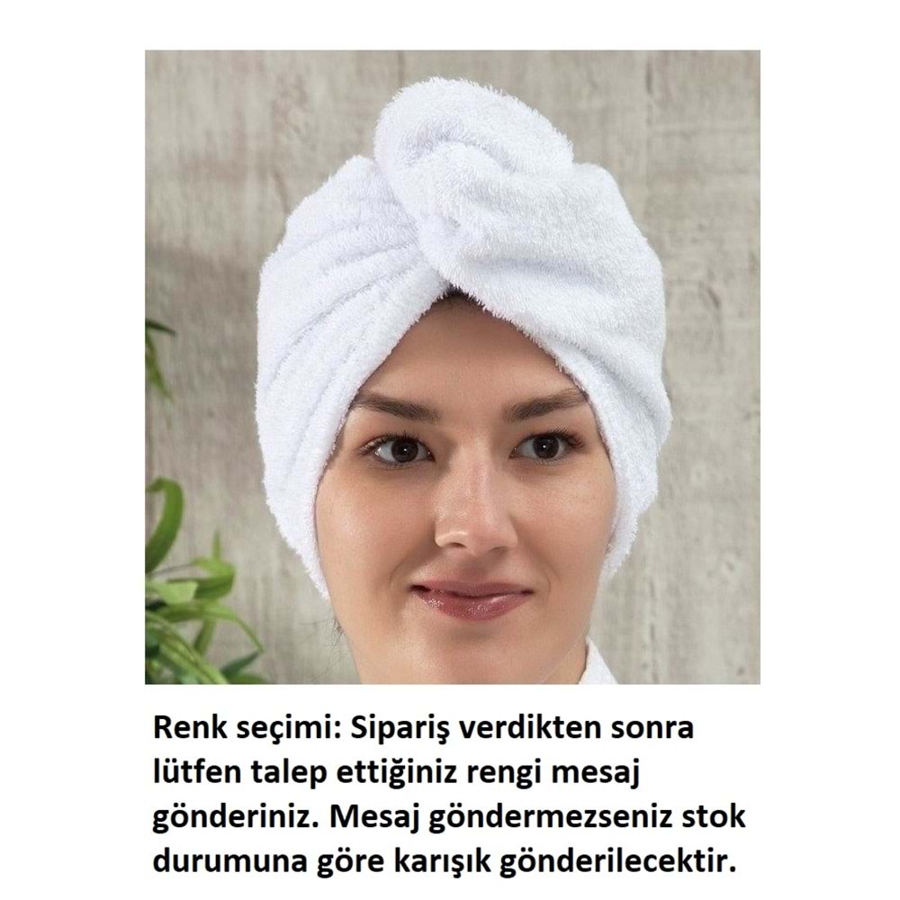3 Adet Gold Kulcu Pamuk Dokuma Havlu Saç Bonesi