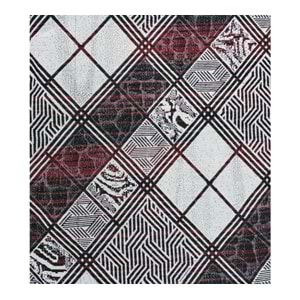Polo Life Savan 4m2 Pamuklu Lastiksiz Halı Ört, Çok Amaçlı, Piknik Ört (170x245)-Kareli Bordo