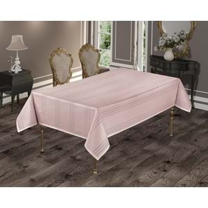 Beytuğ Golden Laurel Tablec Loths Masa Örtüsü 150*220 pudra