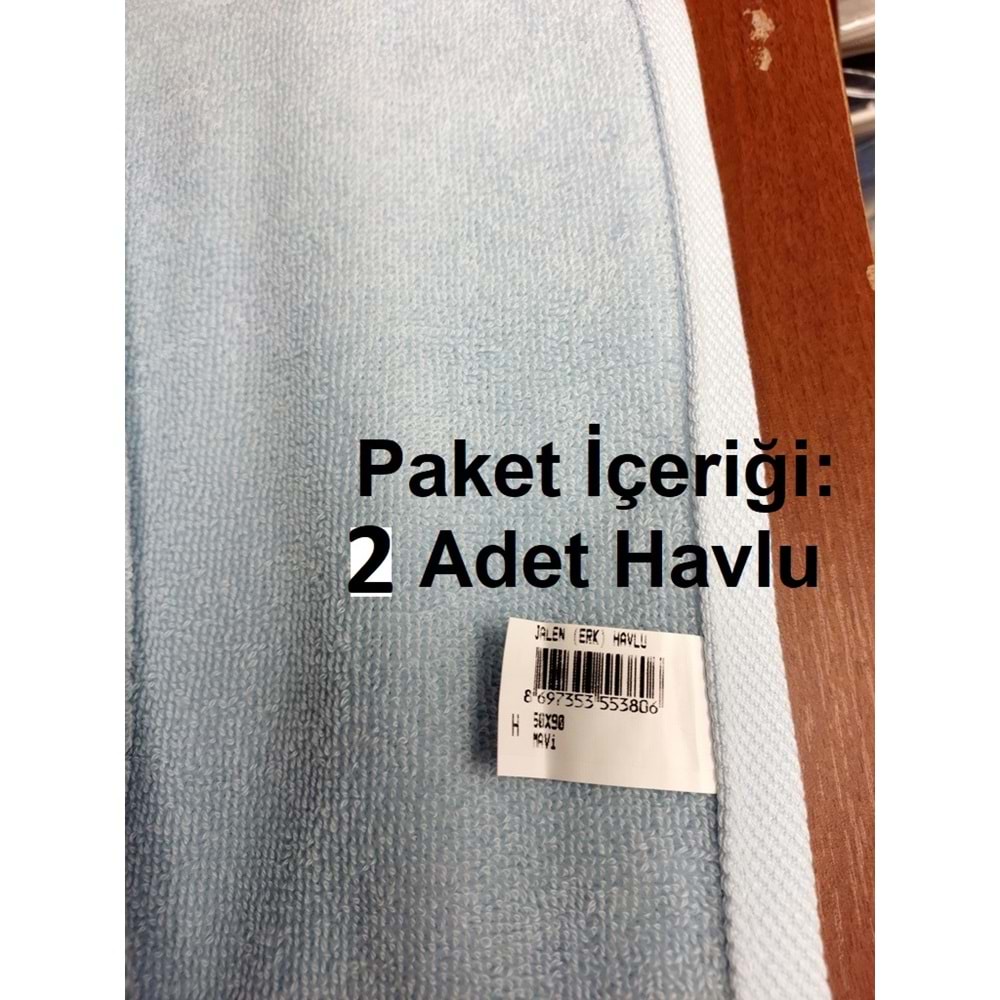 Özdilek 2li Kdf Pamuk El-Yüz Havlusu (50x90)-Jalen Mavi